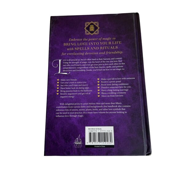 Love Spells: A Handbook of Magic Charms and Potions Hardcover Anastasia Greywolf - Picture 2 of 6